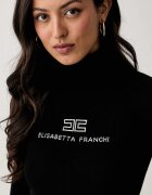 Elisabetta Franchi пуловер дамски от вълна черен MK18B66E2