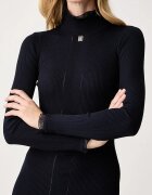 Elisabetta Franchi рокля по тялото с вискоза тъмносиня AM21B66E2