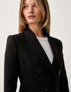 Elisabetta Franchi сако с двуредно закопчаване дамско черно GI25766E2