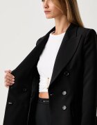 Elisabetta Franchi сако с двуредно закопчаване дамско черно GI25766E2
