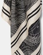 Elisabetta Franchi Шал женски копринен кафяв FO17F62E2