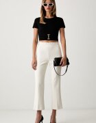 Elisabetta Franchi тениска дамска от памук черна MA00366E2