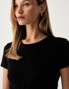 Elisabetta Franchi тениска дамска от памук черна MA00366E2