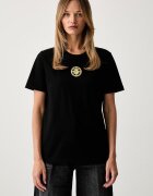 Elisabetta Franchi тениска дамска от памук черна MA00866E2