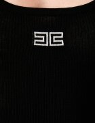 Elisabetta Franchi топ дамски с вълна черен TK03B66E2