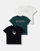 Emporio Armani Бебешка памучна тениска (3 броя)