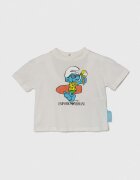 Emporio Armani Бебешка памучна тениска x The Smurfs