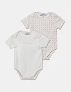 Emporio Armani Бебешко боди от памук (2 чифта)