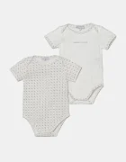 Emporio Armani Бебешко боди от памук (2 чифта)