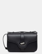 Emporio Armani чанта crossbody дамска от кожа черна EW004419 AF25356