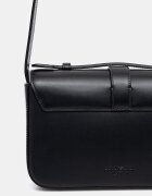 Emporio Armani чанта crossbody дамска от кожа черна EW004419 AF25356