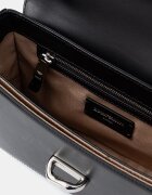 Emporio Armani чанта crossbody дамска от кожа черна EW004419 AF25356