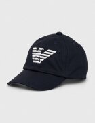Emporio Armani Детска памучна шапка с козирка
