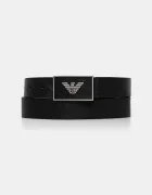Emporio Armani колан мъжки от кожа черен