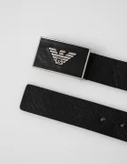 Emporio Armani колан мъжки от кожа черен