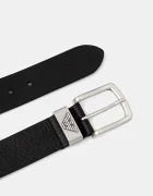 Emporio Armani колан мъжки от кожа черен