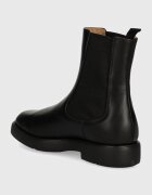 Emporio Armani Кожени боти в черно с равна подметка EW000425 AF11991 UC001