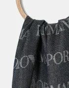 Emporio Armani Шал с вълна в тъмносиньо с десен EM004238 AF21541