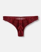 Emporio Armani Underwear бикини дамски от дантела червени EW000398.AF25576