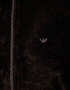 Emporio Armani Underwear домашен комплект дамски от кадифе кафяв EW004750 AF26228