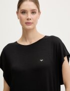 Emporio Armani Underwear горнище на пижама дамско от вискоза черно EW002965 AF19024