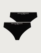 Emporio Armani Underwear прашки дамски от памук с еластан 2 броя черни EW005197 AF27298