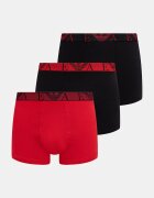 Emporio Armani Underwear прилепнали боксерки мъжки от памук с еластан 3 броя черни EM000259.AF25018