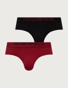 Emporio Armani Underwear слипове мъжки от памук с еластан 2 броя черни EM000251 AF25038