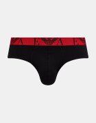 Emporio Armani Underwear слипове мъжки от памук с еластан 3 броя черни EM000258.AF25018