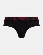 Emporio Armani Underwear слипове мъжки от памук с еластан 3 броя черни EM000258.AF25018