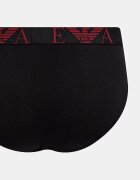 Emporio Armani Underwear слипове мъжки от памук с еластан 3 броя черни EM000258.AF25018