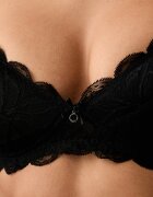 Emporio Armani Underwear сутиен от дантела черен EW000437.AF25576