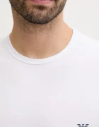 Emporio Armani Underwear тениска basic мъжка от памук с еластан 2 броя бяла EM000391 AF14132