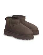 EMU Australia Sharky Micro Flatform апрески дамски от велур кафяви W13304