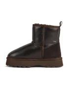 EMU Australia Sharky Mini Town Flatform апрески дамски от кожа кафяви W13340