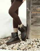 EMU Australia Sharky Mini Town Flatform апрески дамски от кожа кафяви W13340
