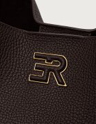 ERMANNO Firenze чанта tote дамска от кожа кафява 12402301