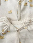Fanga Fontana бебешки гащеризон за деца от памук BELLO DUE ONESIE OCS бежов FA100070