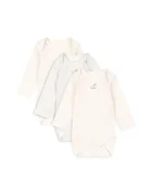 Fanga Fontana Бебешко боди FIO STRIPE 3 PACK LS BODY OCS (3 броя)