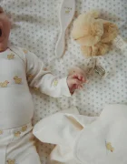 Fanga Fontana боди за бебе с памук BELLO LS BODY OCS бежово FA100091