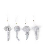 Ferm Living Комплект коледна украса Mushroom Ornaments (4 броя)