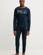 Fila Памучна пижама в тъмносиньо с принт FPW1235