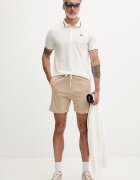 Fila тениска с яка мъжка MONZA бежова FAM1175