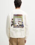 Filling Pieces уголемен суичър мъжки от памук Bakery бежов 412630501286.214