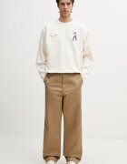 Filling Pieces уголемен суичър мъжки от памук Bakery бежов 412630501286.214