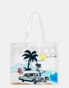 Fiorucci Чанта Beach Print Pvc Tote