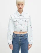 Fiorucci Дънково яке от памук Confetti Dot Cropped Denim