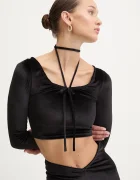 Fiorucci Кадифена блуза с дълги ръкави