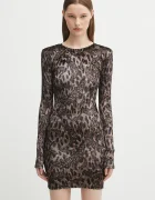 Fiorucci Кадифена рокля Banimalier Print Velour Padded Mini