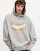 Fiorucci Памучен суичър Banana Sound Print Relaxed Fit Hoodie